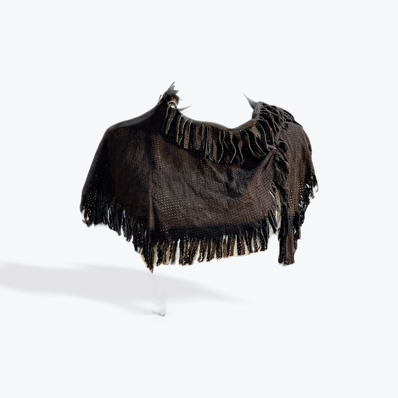 Vintage 80's LambSuede Scarf by Design Wear - Picture 2 of 8